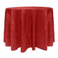 Ultimate Textile -5 Pack- Embroidered Pintuck Taffeta 102-Inch Round Tablecloth Holiday Red Polyester in Gray/Red | 102 W x 102 D in | Wayfair