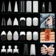 Faux ongles Stiletto French Ballerina Coffin Round Square Nail Tips Manucure Hot 100 Pcs
