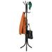 Mind Reader Coat Rack, Hall Tree, Freestanding Organizer, Coat Tree, Hat, Jacket, , 18"L x 18"W x 68.5"H in Black | 68 H x 15 W x 15 D in | Wayfair