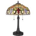 Fine Art Lighting Tiffany Olivia Table Lamp Resin/Glass in Brown/Green | 23 H x 16 W x 16 D in | Wayfair T1638