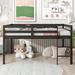 Harriet Bee Bridgie Full Wood Loft Bed Wood in Gray | 44.4 H x 57 W x 79.5 D in | Wayfair 92138BCD246547DA8F36663A442849BD