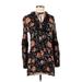 Forever 21 Casual Dress: Black Floral Dresses - Women's Size Small