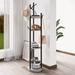 Latitude Run® Freestanding Coat Rack w/ Storage in Black Metal in Gray/Black | 64.96 H x 14.56 W x 14.56 D in | Wayfair