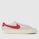 Nike blazer lo 77 vintage trainers in white & red