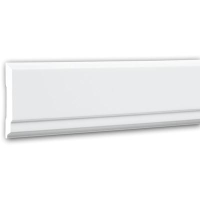 Wand- und Friesleiste profhome 151343 Stuckleiste Zierleiste Wandleiste Modernes Design weiß 2 m Image