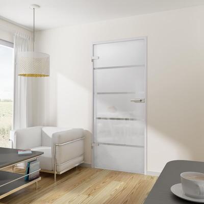 Tür Drehtür Glastür 834 x 1972 din links din rechts mit Beschlag esg Blockstreifen Wohnungstür Image