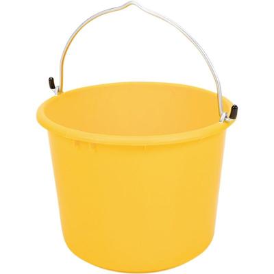 Baueimer 20 l Kunststoff Gelb Hakenbügel L-Skala kranbar Mörteleimer Wassereimer Image