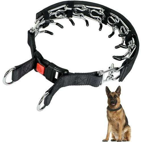Zinken-Hundetrainingshalsband, Hunde-Würgehalsband mit Schnappschnalle, kein Zug-Hundehalsband für