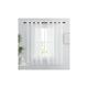Weiße Gardinen – Set mit 2 kurzen Gardinen, 140 x 160 cm, Wohnkultur, Schlafzimmer, Küche,