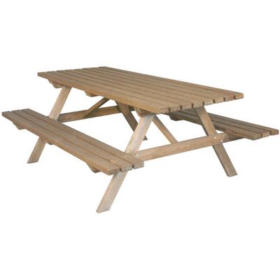Picknick-Tisch 200 x 150 cm - braun