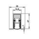 Türdichtung Schall-Ex® duo L-15/28 os 1-404 2-s.L.833mm Alu.silberf.HLT Athmer