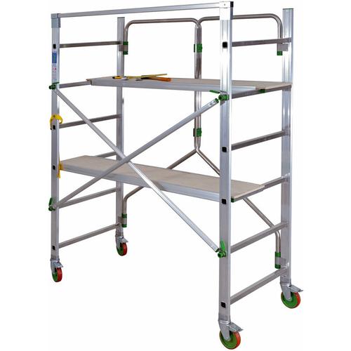 Gerüst für den Hausgebrauch, 2,87m maxi. Arbeitshöhe (Bühnehöhe 87cm), 2 Bühnen 153x35xm