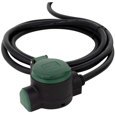 Rev Verlängerungskabel Supraflex 10 m H07RN-F 3G1,5 mm², schwarz grün Verlängerungskabel Image