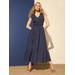 J.McLaughlin Women's Minna Sleeveless Dress Navy, Size Medium | Cotton