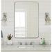 Latitude Run® Dochina Stainless Steel Wall Mirror | 24 H x 36 W x 1 D in | Wayfair A78E397C38F74457B6AC0FC37B5F622B