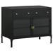 Hokku Designs Xzaria Accent Cabinet in Black | 29 H x 35 W x 19 D in | Wayfair 51F02CC25C35470ABD1E17CE7CA4372E