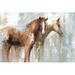 Ebern Designs Horse Pals Framed Painting Paper, Solid Wood in Brown/Gray | 8 H x 12 W x 1.25 D in | Wayfair 13D4147964E64FE1B0EB0235DEB16F55