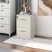 Inbox Zero Maru 15.5" Wide 2 -Drawer Mobile File Cabinet Wood in White | 26.75 H x 15.5 W x 18 D in | Wayfair D42935D297144B2FA0F476C75BD22F0D