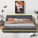 Red Barrel Studio® Jeneba Bed Upholstered, Leather in Gray | 24.01 H x 61.5 W x 90.2 D in | Wayfair 39CDB7EB6A974E139A3FD40D8481DBE3