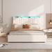 House of Hampton® Kamdin Upholstered Platform Bed in White | 40.6 H x 59.1 W x 80.3 D in | Wayfair 5CD06D872E9841C194C43693BEE540A0