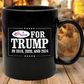 Funny Cofee Mug ,I Voted For Trump Mug 3D Print Mug,Ceramic Funny Coffee Mug Black, Father's Day Gift 1.2oz/330ml