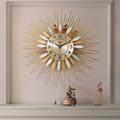 Large Wall Clock Metal Decorative 58cm Tarburst Wall Clock, Modern Silent Wall Clock, Mid-Century Instruments Satellite Metal Wall Clock, Large Starburst Decoration for Home, Kitchen