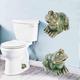 1pc Toilet Bolt Cover Frog Bathroom Decor: Toilet Seat Decal with Frog Resin Bolt Cover for Toilet Seat Decoration