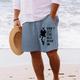 Don't Let The Old Man In Men's Cotton Shorts Hawaiian Shorts Beach Shorts Drawstring Elastic Waist Comfort Breathable Short