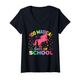 Damen 100 Magical Days of School For 100th Day Of School Boys Kids T-Shirt mit V-Ausschnitt