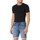 ONLY & SONS Herren Jogg-Shorts in Jeansoptik ONSPly Bermuda mit Aufschlag 22018584 Blue Denim L