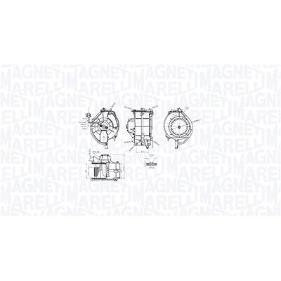 Magneti Marelli Innenraumgebläse [Hersteller-Nr. 069412759010] für Audi, Skoda Image