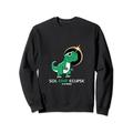 Sol Rawr Dino Totale Sonnenfinsternis April 2024 Dinosaurier Event Sweatshirt