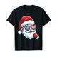 Santa Claus Patriotic USA Sonnenbrille Weihnachten im Juli Santa T-Shirt