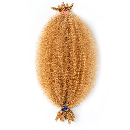 12 Zoll weiches Feder-Afro-Twist-Haar 8 Packungen vorgetrennte lange Feder-Twsit für Distressed-Butterfly-Locs Marley Twist Afro-Häkelzöpfe Kunsthaarverlängerung für Frauen Image