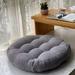 Oggfader Outdoor Chair Cushions Clearance Round Knitted Cotton Memory FoamSeat Cushion Winter Inspired Classic Vintage Style Pattern Office Cushion Gray Size S