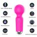 Mini Manual Waterproof Back Massagers Rechargeable Cordless Hand Wand Massager for Neck Shoulder Back Foot Muscle Body Massage Sport Recovery Rose Red Sexuality