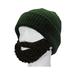 Tuphregyow Knitted Yarn Hip-hop Funny Big Beard Mask Adult Hat Beard Hat G