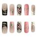 XIAN Woman French Style Artificial Nails Easy to Press Lady Elegant False Nails At Home Manicure Kit for DIY Beginners