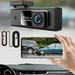 Vfedsrsge Dash Cam Front and Rear Wireless Smart Dash Cam 1080P Full HD Smart Dash Camera for Cars Built-in G-Sensor WDR Powerful Night Vision Black