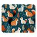 Squirrel Gaming Mouse Pad Desk Mat Desk Pad Non-Slip Rubber Bottom Printed Square 8.3x9.8 Inch - Suitable for Office and Gaming