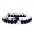 JilgTeok Bracelets for Women Clearance 2Pcs Men Women 8mm Chakra Beads Elastic Natural Stone Agate Bracelet Mothers Day Gifts