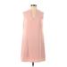 Sam Edelman Casual Dress - Shift Crew Neck Sleeveless: Pink Solid Dresses - Women's Size 4