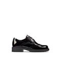 Clarks Womens Leather Patent Lace Up Brogues - 3.5 - Black, Black