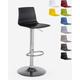 Tabouret bar de cuisine design mat réglable en hauteur Grand Soleil Imola Matt Couleur: Noir