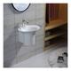 Distribain - Vasque suspendue en solid surface SDN1 - Blanc