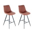 Lot De 2 Tabourets De Bar frances 107cm Marron - Paris Prix