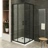 Lanablack+ Cabine douche h 190 cm porte coulissante transparent 70 x 90 cm