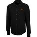Men's Cutter & Buck Black Oklahoma State Cowboys Coastal Button-Up Shirt Jacket