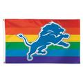 WinCraft Detroit Lions 3' x 5' Pride 1-Sided Deluxe Flag