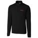 Men's Cutter & Buck Black Texas Tech Red Raiders Big Tall College Vault Advantage Tri-Blend Quarter-Zip Pullover Jacket